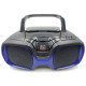 Sylvania Portable Bluetooth Boombox with Top-Loading CD Player